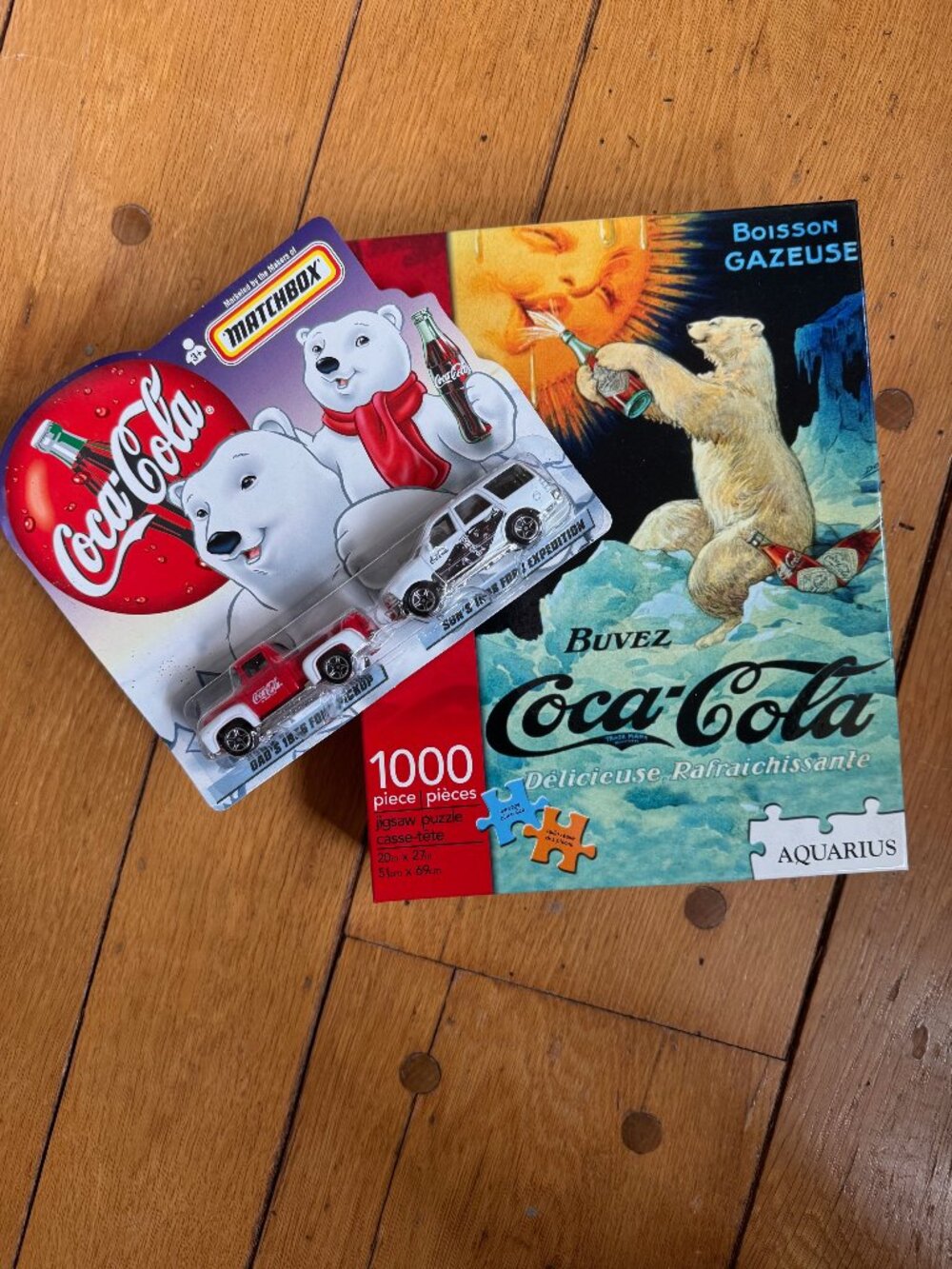Coca Cola Puzzle & Matchbox cars